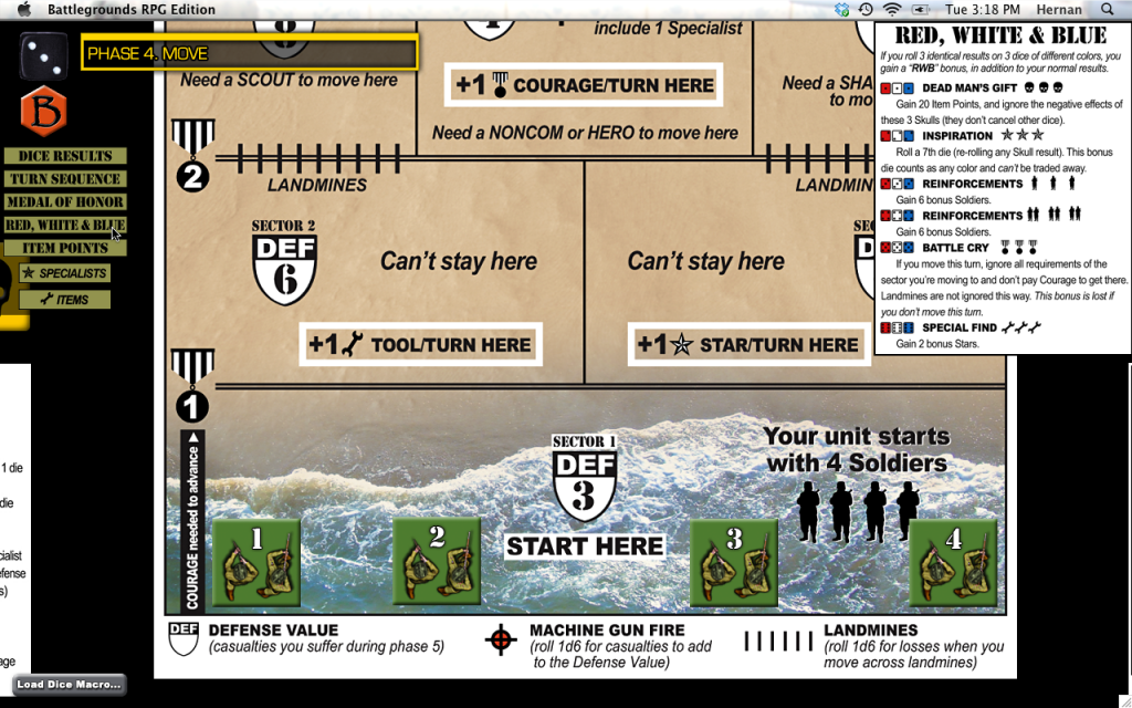 Map & Units Closeup