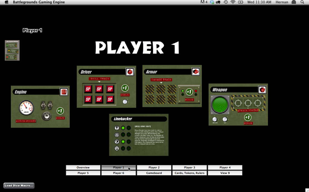 Player_1-Dashboard